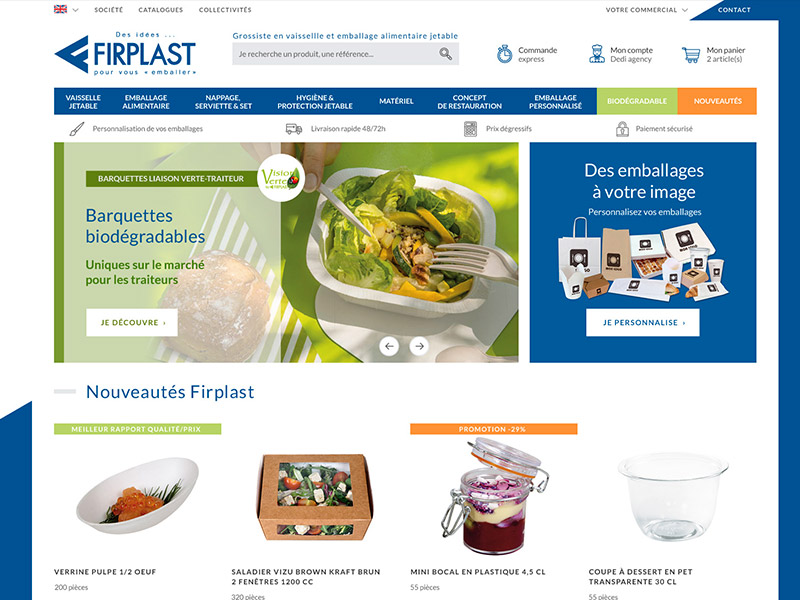 FIRPLAST - site e-commerce B2B