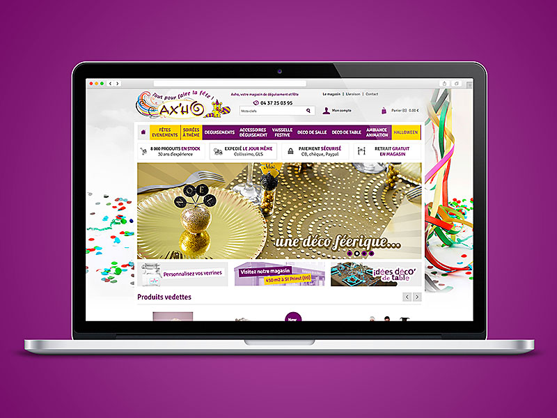 AXHO - site e-commerce B2C