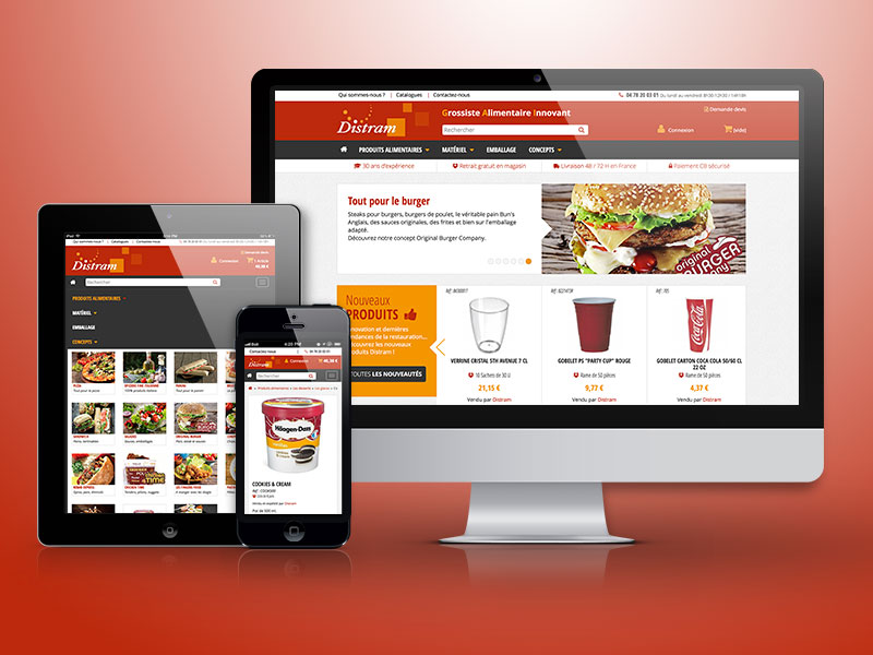 DISTRAM - site e-commerce B2B