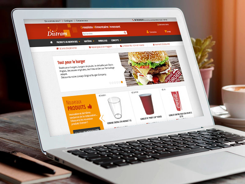 DISTRAM - site e-commerce B2B
